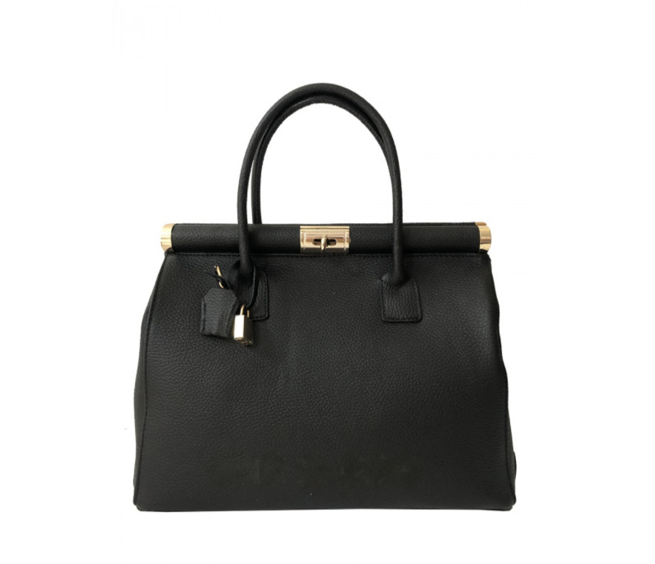 Handbag in Genuine Italian Dollaro Leather